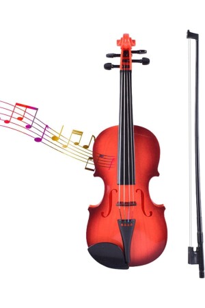 Batteriebetriebene beleuchtete Violine 39 cm – lustiges Musikspielzeug, batteriebetriebene Violine - 5