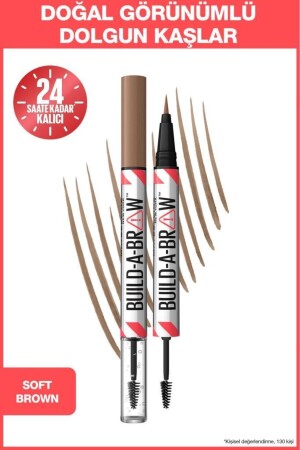 Bauen Sie einen Brow 2in1 Augenbrauenstift und Gel Soft Brown auf - 1