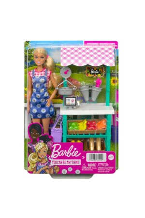 Bauernmarkt-Spielset – Puppe mit blonden Haaren - 7