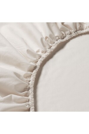 Baumwolle – Spannbettlaken-Bettbezug-Set für Einzelbett Arven – Creme GRM0004 - 9