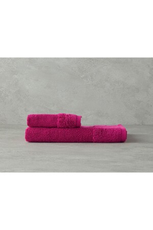 Baumwollhandtuch „Velvet Touch“ in Fuchsia - 4