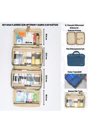 Bavul Içi Düzenleyici Bavul Içi Organizer Makyaj Bavulu Çok Amaçlı Çanta Tatil Çantası - 3