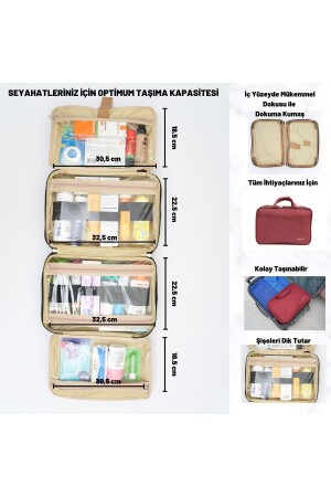 Bavul Içi Düzenleyici Bavul Içi Organizer Makyaj Bavulu Çok Amaçlı Çanta Tatil Çantası - 3