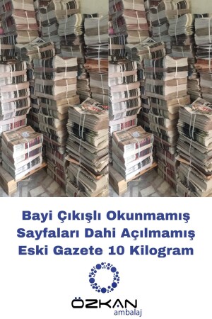 Bayi Çıkışlı Tertemiz Okunmamış Eski Gazete 10 Kg - 2