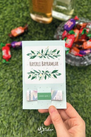 Bayram Tebrik Kartı 10 Adet Ramazan Bayramı Hediye Kartı Tebrik Kartı Kurban Bayramı Ramazan Bayramı - 2