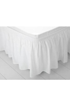 Bettgestell mit Rüschen, doppelt, Baumwolle, 45/700 cm, 341701 - Zarif Home