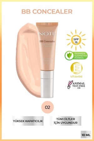 BB Concealer 02 SPF 15 Göz Altı Kapatıcısı - 2