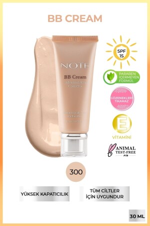 Bb Cream 300 Light Beige Natürlicher Concealer mit feuchtigkeitsspendender Wirkung SPF 15 Bb Cream - 2