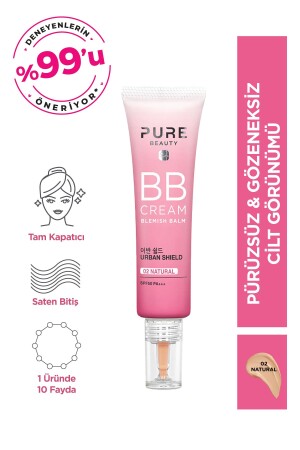 BB Cream Spf50 Pa+++ Natürlich 30 ml - Pure Beauty