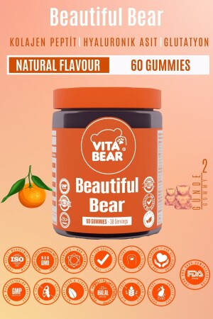 Beautiful Bear Cilt Vitamini 60 Adet - 3