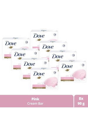 Beauty Cream Bar Katı Güzellik Sabunu Pink Nemlendirici Etkili 90 G X8 Adet - 1