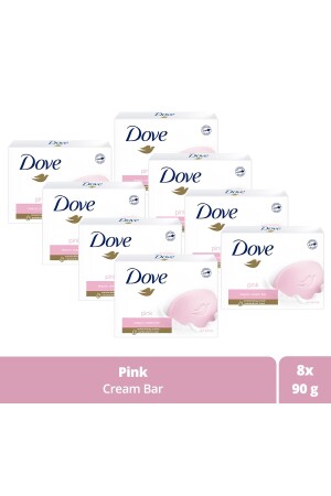 Beauty Cream Bar Katı Güzellik Sabunu Pink Nemlendirici Etkili 90 G X8 Adet SET.UNİ.3107 - 1