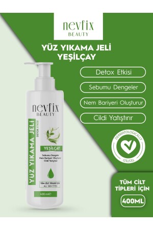 Beauty Yeşil çay özlü detoks etkili Yüz Yıkama Jeli 400 ML nevfixyeşilçayyüzyıkama - 2