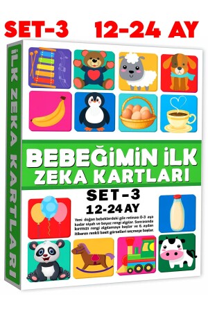 Bebeğimin Ilk Zeka Kartları Set-3 - 12-24 Ay - 2