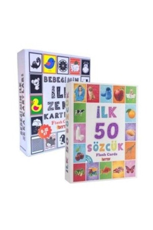 Bebeğimin Ilk Zeka Kartları Ve Diy-toy Flash Cards Ilk 50 Sözcük 2' Li Set 2 Lİ SET - 3