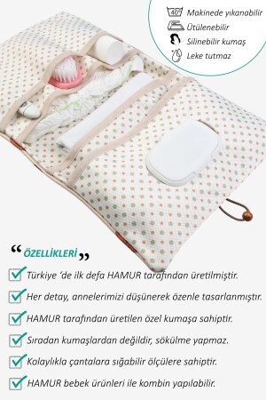 Bebek Alt Açma Bakım Çantası Organizer Urcin E64BC0852849HM - 4