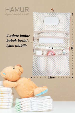 Bebek Alt Açma Bakım Çantası Organizer Urcin E64BC0852849HM - 10