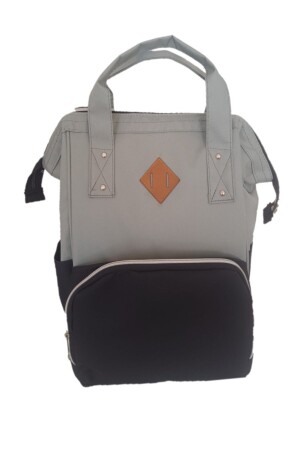 حقيبة ظهر رعاية الطفل مع زجاجة ترموس سائل دليل شنجر الرمادي أسود أسود أسود أسود أزرق - DSD BAG