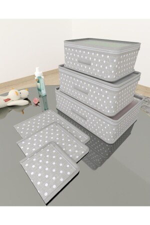 حقيبة منظمة خروج المشفى من (م.ن.ز-بولكا دوت) - Homelife Ev Tekstil