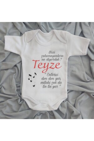 (مينز) عمتي (مكتوبة) ملابس الطفل (بيبي) - BY TUNA DESİGN