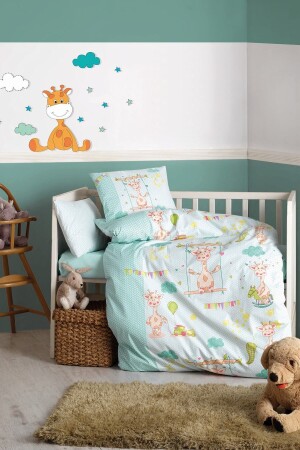 Bebek Nevresim Takımı 100x150 Zürafa 1200799012000 - Cotton Box