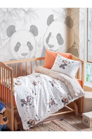 Bebek Nevresim Takımı Musico Oranj - Cotton Box