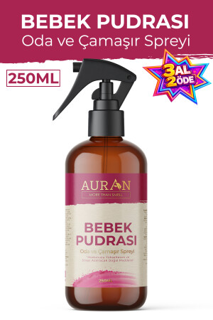 Bebek Pudrası Oda Ve Çamaşır Spreyi Oda Kokusu Oda Spreyi Room Spray 250ml - AURAN