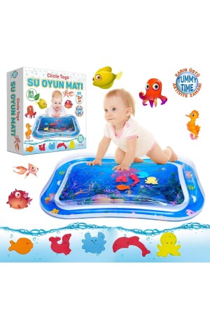 Bebek Su Matı Tummy Time Aktivite Oyuncağı Su Havuzu - 1