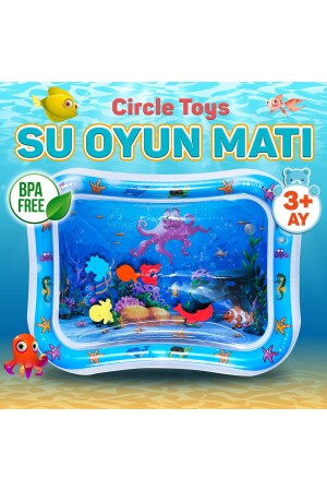 Bebek Su Oyun Matı Tummy Time Karın Üstü Aktivite Zamanı Crclmat - 2