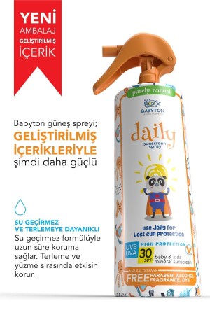 Bebek Ve Çocuklar Için Doğal Güneş Koruyucu Sprey 200 Ml - 3