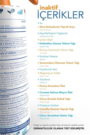 Bebek Ve Çocuklar Için Doğal Güneş Koruyucu Sprey 200 Ml - 5