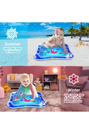 Bebekler İçin Premium Su Oyun Matı -Tummy Time - 5