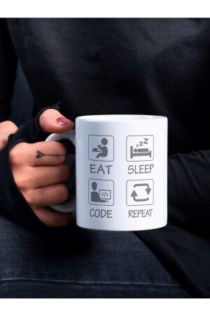 Bedruckte Tasse mit individuellem Design, Berufsbecher für Software-/Computeringenieure – Geschenk Software Developer00122 - 1