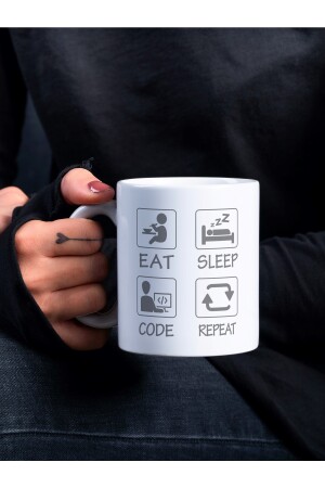 Bedruckte Tasse mit individuellem Design, Berufsbecher für Software-/Computeringenieure – Geschenk Software Developer00122 - 3