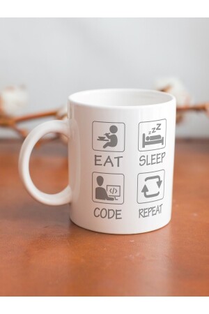 Bedruckte Tasse mit individuellem Design, Berufsbecher für Software-/Computeringenieure – Geschenk Software Developer00122 - 4