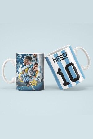 Bedruckter Messi-WM-Trophäenpokal mit Geschenkbox - 1