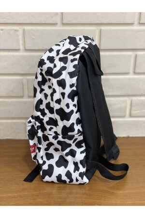 Bedruckter Schulrucksack mit Kuhmuster - 3