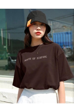 Bedrucktes Oversize-T-Shirt „North Of“ für Damen - 1