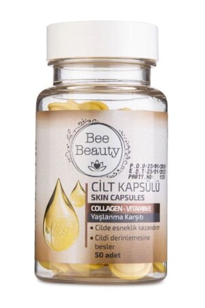 Bee Collagen Anti-Aging-Hautkapsel 50 Stück - ERKİNKOZMETİK74 - 4