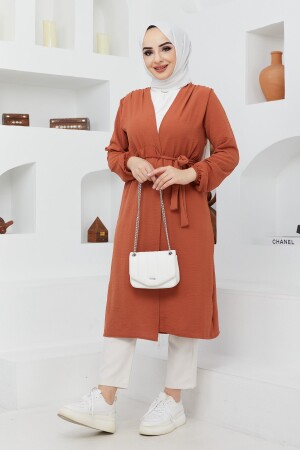 Taillenband mit detailliertem Hijab, Ayrobin-Kappe/Fliese MGL4198 - İmajButik