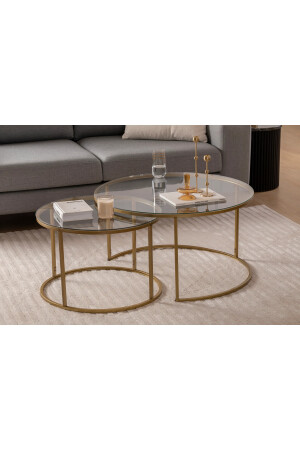 - Belarus Couchtisch Gold 80cm 1001760 - 3