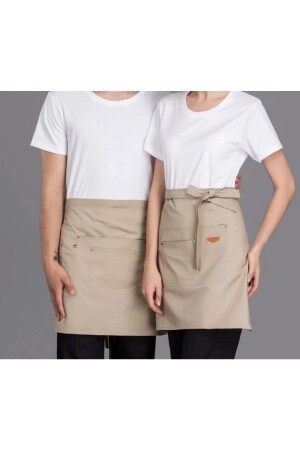 Belden Bağlamalı Mutfak Önlüğü Master Chef Barista Cafe Restaurant Şef Garson Kuaför Aşçı Önlüğü YDZ755 - YDZ