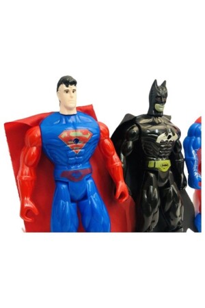 Beleuchtete dreiteilige Spider-Man-Superman-Batman-Heldenfigur - 4