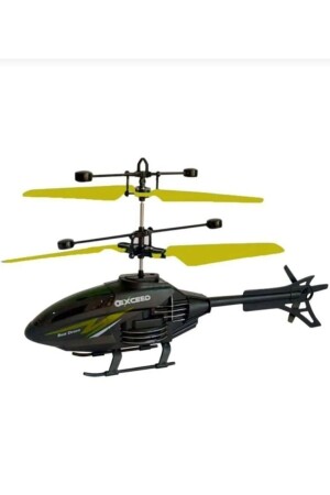 Beleuchteter RC-Helikopter mit Fernbedienung, wiederaufladbarer Hubschrauber, Sensor-Drohnenhubschrauber, gelb, Sonic PRA-8356978-8425 - 2