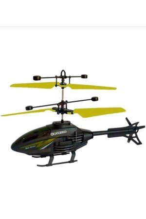 Beleuchteter RC-Helikopter mit Fernbedienung, wiederaufladbarer Hubschrauber, Sensor-Drohnenhubschrauber, gelb, Sonic PRA-8356978-8425 - 4