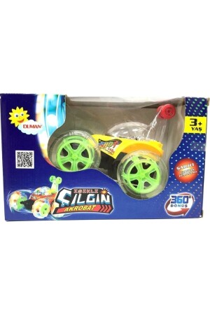 Beleuchtetes, gelbes, wiederaufladbares, ferngesteuertes Crazy Acrobat-Spielzeugauto 37370000000230 - 3