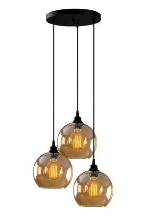 Beleuchtung Wohnzimmer Küche Meer Triple Honey Glas Pendelleuchte Kronleuchter SXNÖ543 - 2