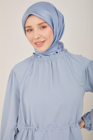 Beli Ayarlanabilir Bluz 23y3331 Gri Mavi - Armine