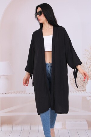 Beli Kuşaklı Tesettür Model Kimono - 1