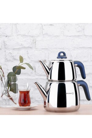 MNZ-Bella Azura Teapot Set /3lt - المجموعة الأصلية - KORKMAZ
